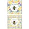 Bee Harmony A by Dina June 14" x 14" Canvas Wall Art (Set of 2)